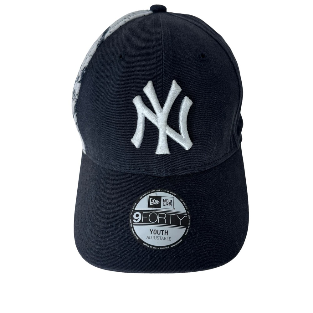 New Era 9Forty MLB Ney York Yankees Baseball Cap Adjustable Black Youth OS - Picture 2 of 7